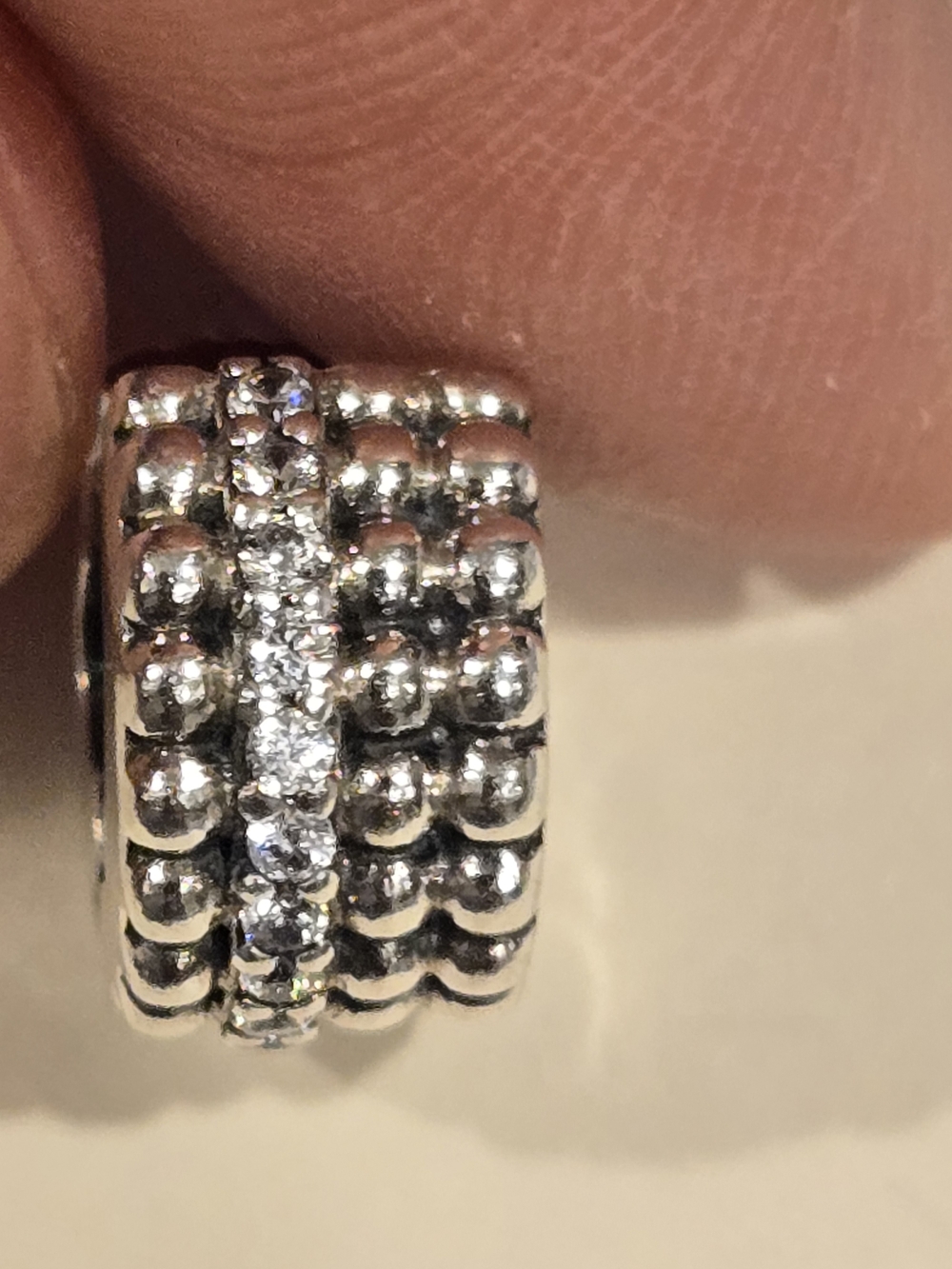 Pandora Silver Crystal Clip